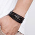 Pulseira Masculina de Couro Leather Classic - RAFINATO